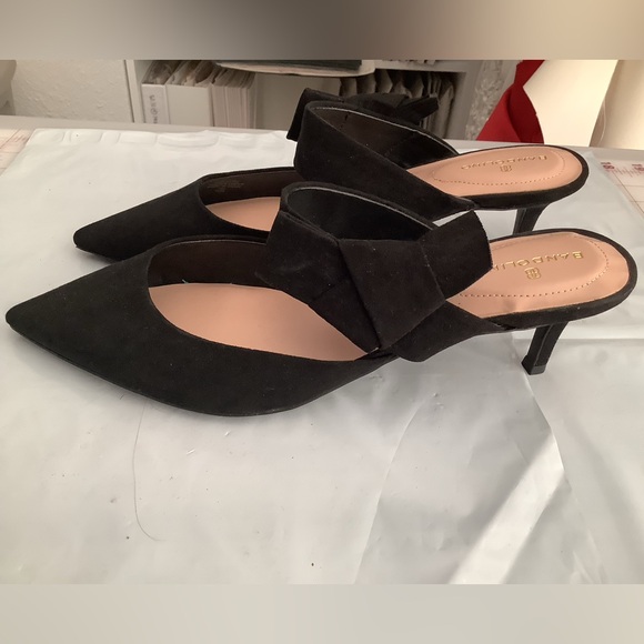 BANDOLINO BLACK Velvet pumps shoes. - Picture 7 of 12